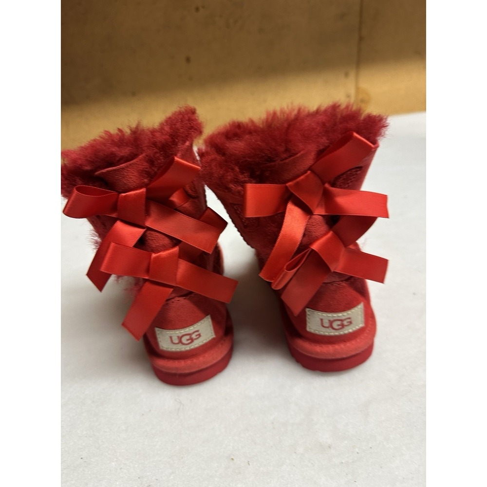 Big & Little Kid UGG Bailey Bow II Ribbon Red (1017394K-RBRD)